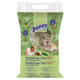 Bunny Nature FrischGras Heu mit Gurke und roter Kornblume für Kaninchen 500 g vegan – Bild 1 von 4