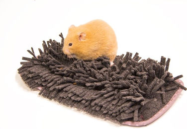 Bunny Nature Interactive Schnüffelmatte Play & Chill aus Fleece für Kaninchen in Grau – Bild 1 von 2