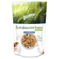 Produktbild von Bunny Nature ZwerghamsterTraum EXPERT Hair & Skin Alleinfuttermittel für Zwerghamster mit Insekten 500 g - 500 g