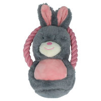 Produktbild von Bunny Plüschspielzeug Hase für Welpen in Grau mit Quietschefunktion
