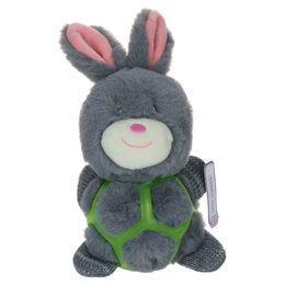 Bunny Puppy Strappy Plüschspielzeug für Welpen in Grau – Bild 1 von 4