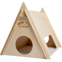 Produktbild von Bunny Zeltbett aus Holz für Kaninchen 47 x 46 x 60 cm