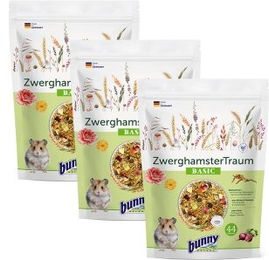 Produktbild von Bunny ZwerghamsterTraum Futterpaket für Zwerghamster ohne Zucker 3x600 g - 3 x 600 g