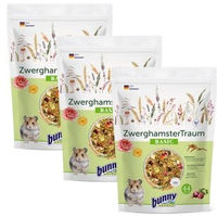 Produktbild von Bunny ZwerghamsterTraum Futterpaket für Zwerghamster ohne Zucker 3x600 g - 3 x 600 g