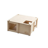 Produktbild von BunnyNature by puppijames Labyrinth Holz Intelligenzspielzeug für Kaninchen Medium 57,5 x 26 x 57,5 cm