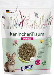 BunnyNature KaninchenTraum Young Getreidefreies Alleinfuttermittel für Kaninchen 1,5 kg - 2 x 1,5 kg – Bild 1 von 7