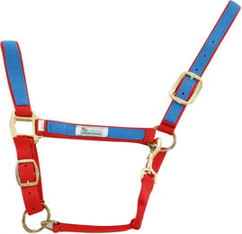 Produktbild von Buntes Nylon Pferdehalfter Umbria Equitazione in Rot
