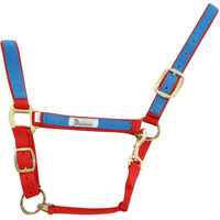 Produktbild von Buntes Nylon Pferdehalfter Umbria Equitazione in Rot