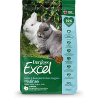 Produktbild von Burgess Excel Junior & Dwarf Rabbit Nuggets mit Minze Kaninchen Ergänzungsfutter 9 kg - 9 kg