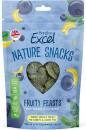 Produktbild von Burgess Excel Nature Snacks Fruity Feasts Kräcker für Kaninchen und Meerschweinchen 60 g