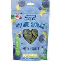 Produktbild von Burgess Excel Nature Snacks Fruity Feasts Kräcker für Kaninchen und Meerschweinchen 60 g