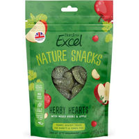 Produktbild von Burgess Pet Care Excel Herby Hearts Kräuter-Kräcker für Meerschweinchen und Kaninchen 60 g