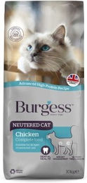 Burgess Pet Care Neutered Cat Trockenfutter Huhn für kastrierte Katzen 10kg – Bild 1 von 2