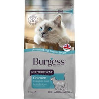 Produktbild von Burgess Pet Care Trockenfutter für kastrierte Katzen Adult Huhn 1,5kg