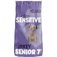 Produktbild von Burgess Sensitive Senior Hypoallergenes Trockenfutter für ältere Hunde mit Truthahn und Lachs zur Unterstützung von Verdauung und Gelenken