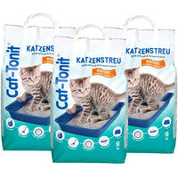 Produktbild von BURI Cat Tonit Katzenklumpstreu unparfümiert 30kg - 3 x 10 kg
