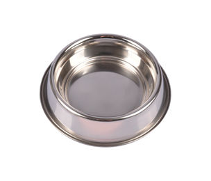 BURI Edelstahl Fressnapf für Hunde und Katzen 10,5cm Silber - 240 ml – Bild 1 von 2