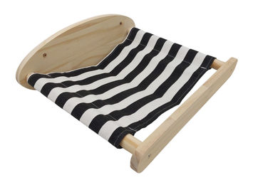 BURI Katzen Wand-Hängematte aus Holz als Katzenbett und Schlafplatz 39x30x15cm – Bild 1 von 7