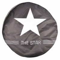 Produktbild von BURI Outdoor Hundekissen The Star Hundematte aus Polyester 80cm Schwarz Grau - 80 cm