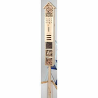 Produktbild von BURI XL Insektenhotel aus Holz mit 160cm Stab in Naturfarben