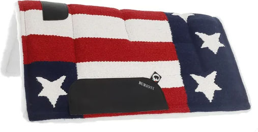 Produktbild von Burioni Dressur Schabracke Western USA Blau Bunt