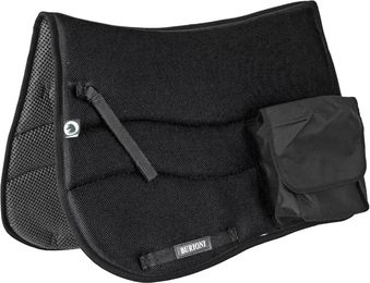 Produktbild von Burioni English TT Sympa Satteldecke für Pferde mit Tasche in Schwarz