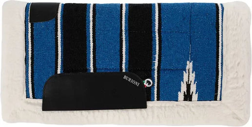 Produktbild von Burioni Navajo Westernsattelunterlage für Pferde aus Kunststoff in Blau Bunt