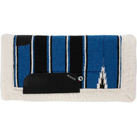 Produktbild von Burioni Navajo Westernsattelunterlage für Pferde aus Kunststoff in Blau Bunt