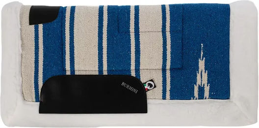 Produktbild von Burioni Navajo Westernsattelunterlage für Pferde aus Kunststoff in Blau Bunt