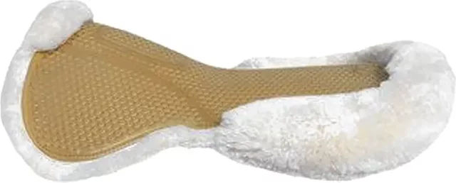 Produktbild von Burioni Sattelpad Active-Gel mit Wolle in Beige und Weiß