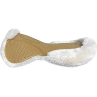Produktbild von Burioni Sattelpad Active-Gel mit Wolle in Beige und Weiß