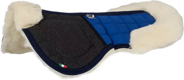Produktbild von Burioni Sattelunterlage für Pferde aus Baumwolle und Wolle in Blau