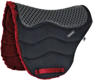Produktbild von Burioni Suadero Endurance Sattelunterlage mit Querstange aus Fleece in Rot