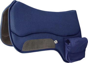 Produktbild von Burioni TTech Pockets Westernteppich für Pferde mit Sympatex in Blau