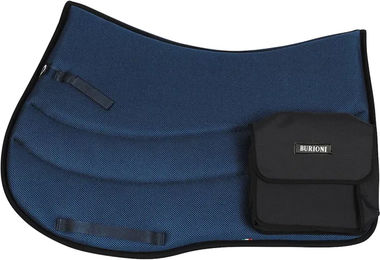 Produktbild von Burioni Ttech Sympatex Satteldecke für Pferde mit Taschen in Blau