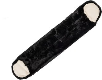 Burioni Western Sattelgurt-Schoner aus synthetischem Lammfell in Schwarz – Bild 1 von 1