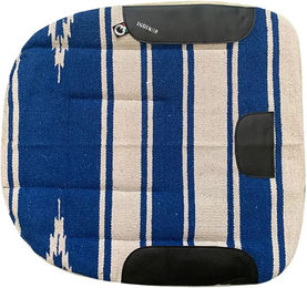 Burioni Western-Sattelunterlage Barrel für Pferde aus Fleece in Blau – Bild 1 von 1