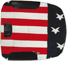 Produktbild von Burioni Westernteppich für Pferde Navajo Pura Lana Wolle Blau Bunt