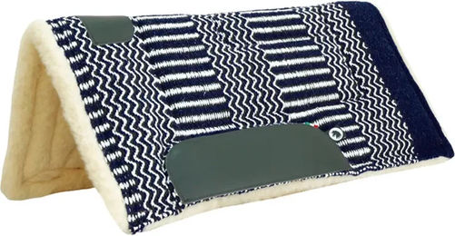 Produktbild von Burioni Westernteppich Navayo Aztec für Pferde aus Wolle in Grau und Blau