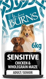 Produktbild von Burns Adult & Senior Sensitive Hundefutter Huhn & Vollkornmais 2 x 6 kg - 2 x 6 kg