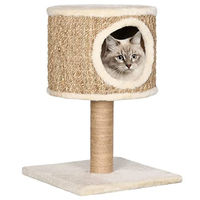 Produktbild von Bussandri Exclusive Katzen-Kratzbaum mit Katzenhöhle aus Seegras in Beige 52 cm