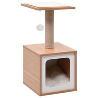Produktbild von Bussandri Exclusive Katzen-Kratzbaum mit Sisal-Kratzmatte 62 cm in Braun und Beige
