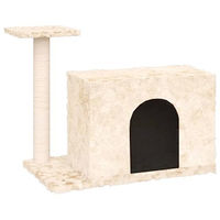 Produktbild von Bussandri Exclusive Kratzbaum für Katzen mit Sisal-Kratzsäule in Beige 51 cm