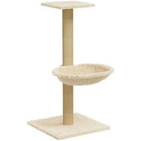 Produktbild von Bussandri Exclusive Kratzbaum für Katzen mit Sisal-Kratzsäule in Beige 74 cm