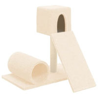 Produktbild von Bussandri Exclusive Kratzbaum mit Sisal-Kratzsäule in Creme Beige 59 cm