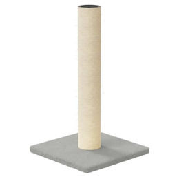 Bussandri Exclusive Kratzsäule für Katzen aus Sisal in Hellgrau 22x22x45 cm – Bild 1 von 5