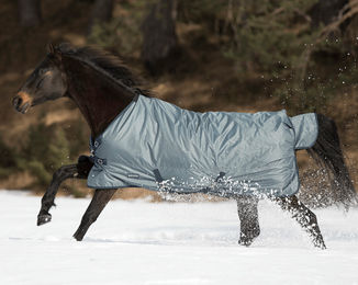 Produktbild von Busse 155 Weidedecke Outdoordecke Grau Navy 100g Windchill