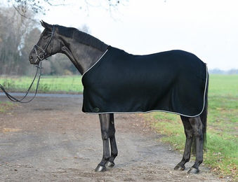 Produktbild von Busse Abschwitzdecke SHOW aus Polyester in Rot Silber Schwarz 125