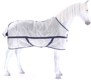 Busse Abschwitzdecke STRONG für Pferde Silber/Navy Rückenlänge 135 cm – Bild 1 von 5