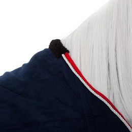Busse Abschwitzdecke WAVE Navy Weiß Rot aus Polyester – Bild 1 von 3